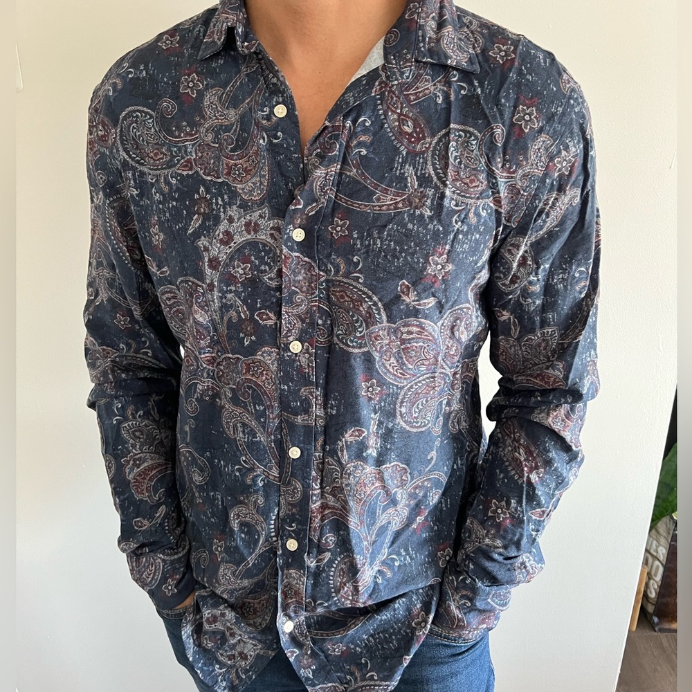 Zara Paisley Dress Shirt